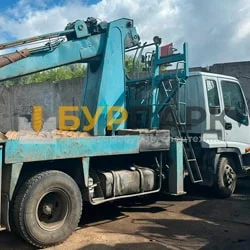 Аренда ямобура «Isuzu Elf» для бурения под опоры